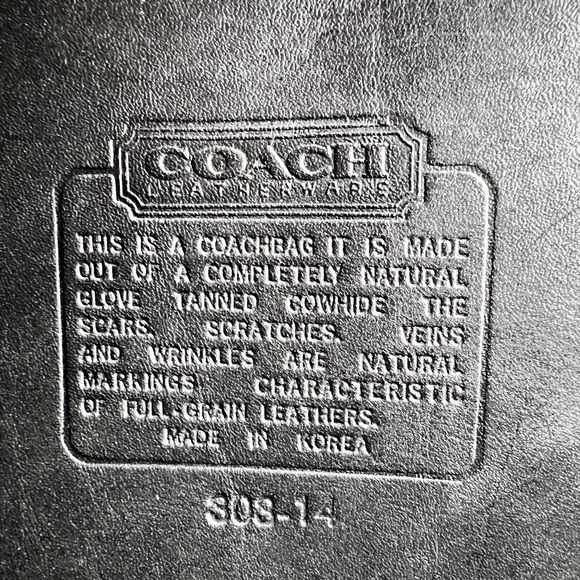 Vintage Black Coach Leather Briefcase Satchel Laptop Case - Picture 4 of 14